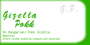 gizella pokk business card